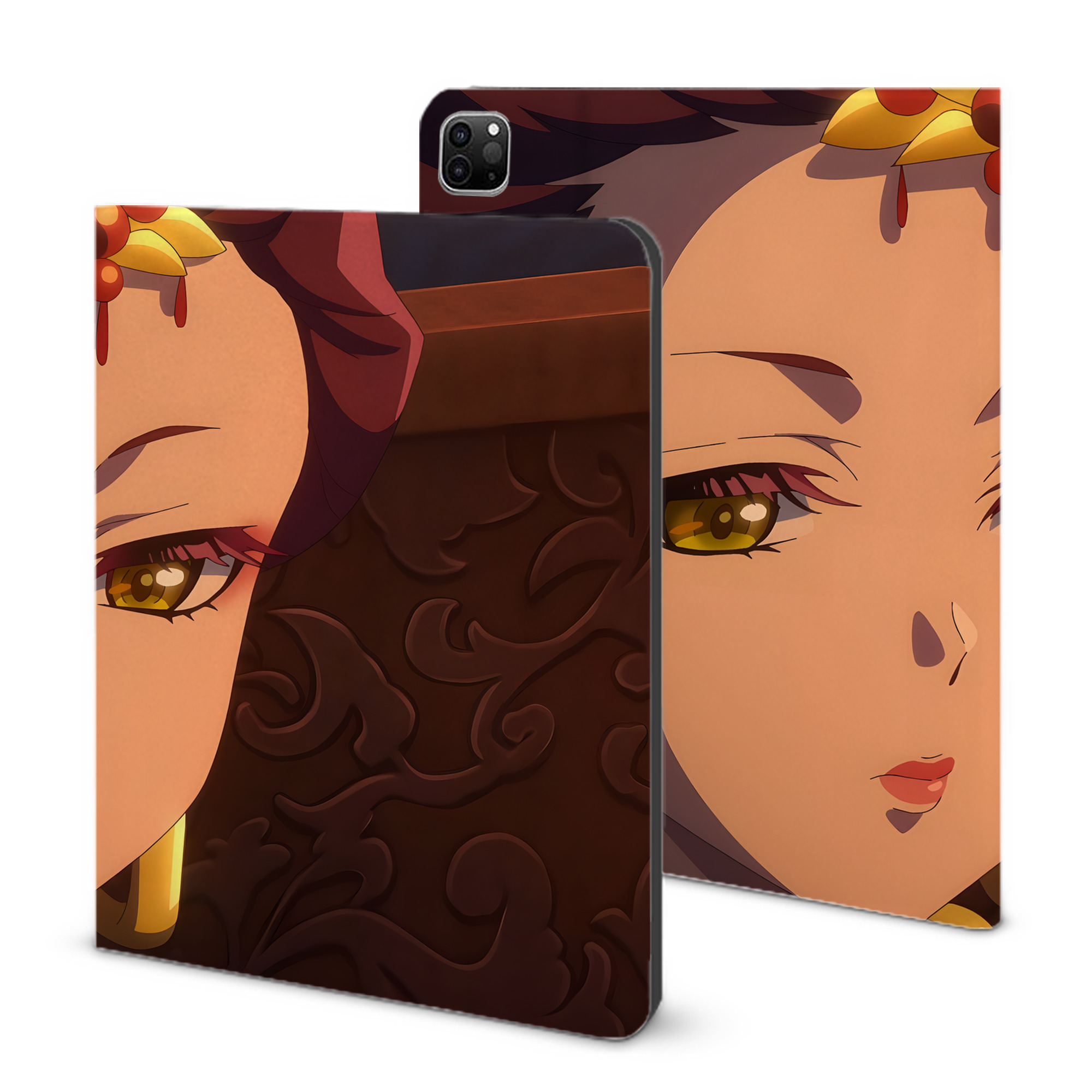 （画像用） 薬屋のひとりごと The Apothecary Diaries IPad ケース ブック型 PUレザー TPU 耐衝撃 軽量 薄型 ペン収納なし 全面保護 IPad 各モデル対応